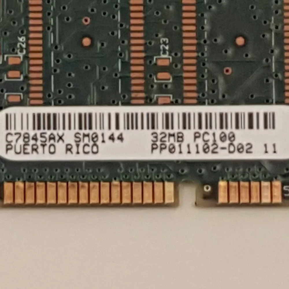 HP C7845AX 32MB 100-pin SDRAM DIMM Dual Inline Memory Module A3874-60001